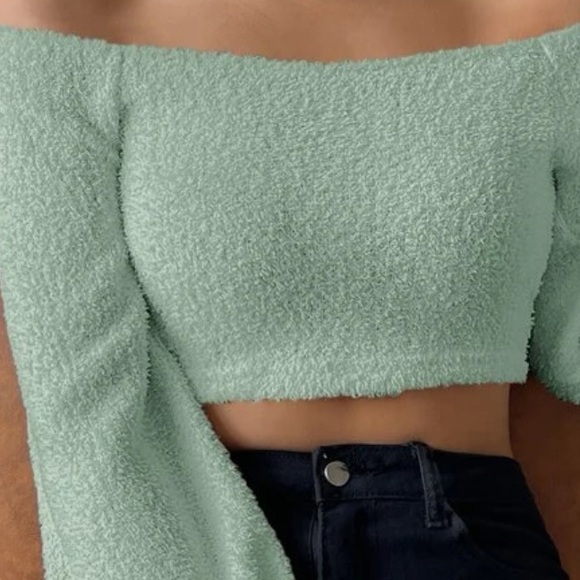 XXX Tops - Pretty Mint Green Crop Top. XTra Small